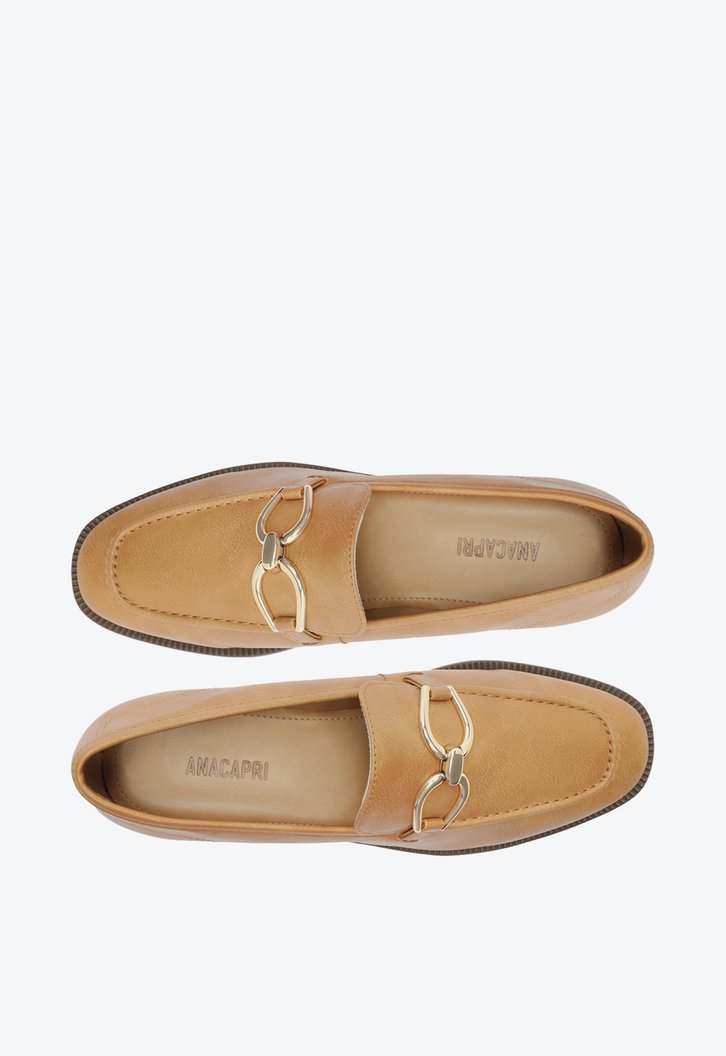 Mocassim Bege Anacapri Bridão Salto Bloco Destroyed ZZ MALL