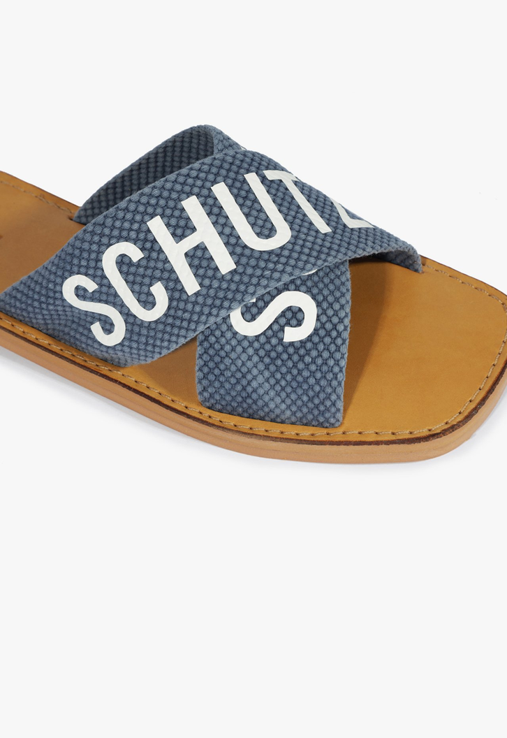Chinelo X Schutz Azul