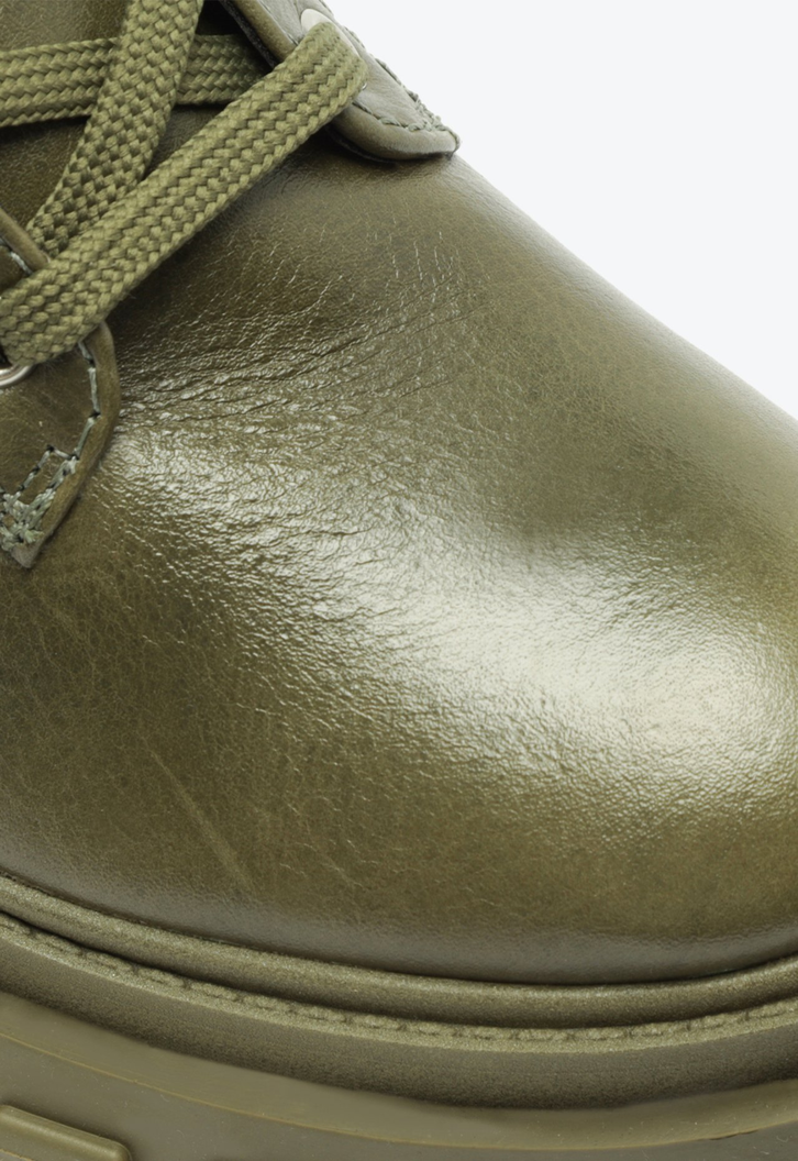Bota Coturno Tratorado Verde