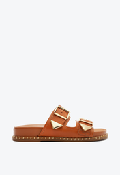 Papete Marrom Schutz Naomi Sporty Couro