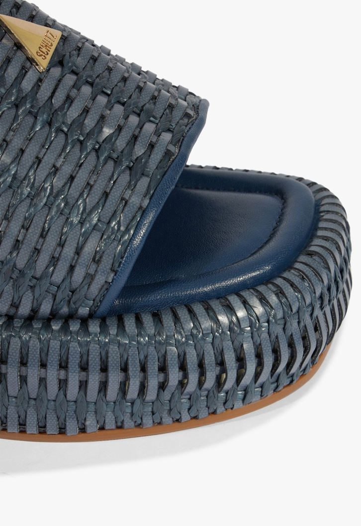 Chinelo Plataforma Azul
