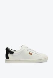Tênis De Amarrar Branco E Preto Anacapri Slim