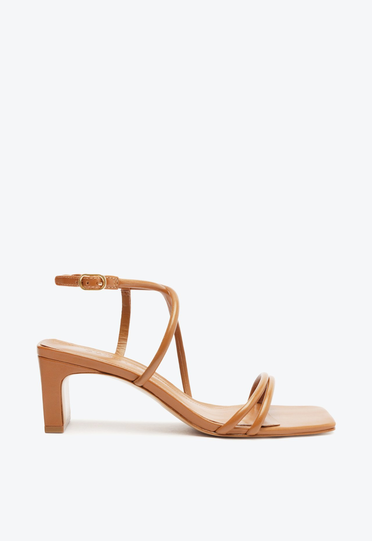 Sandália Marrom Schutz Aimee Salto Bloco Verniz | ZZ MALL