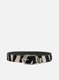Cinto Animal Print Arezzo Médio Fivela Bimetal