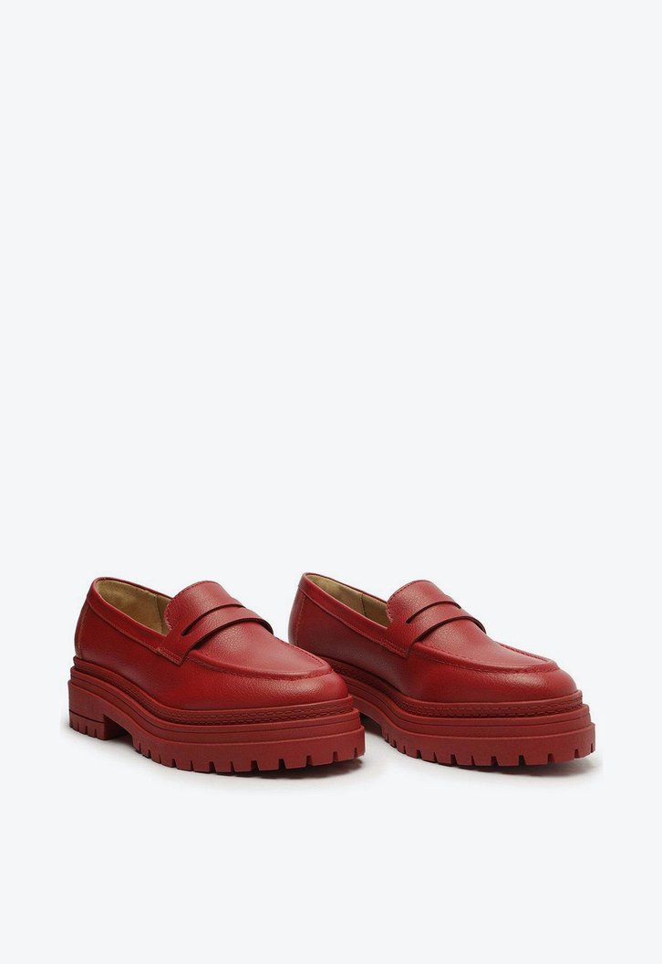 Mocassim Tratorado Vermelho Kiara
