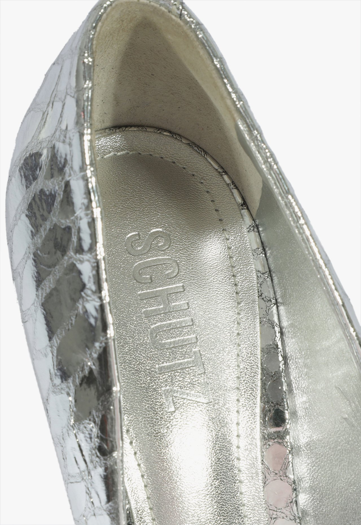 Scarpin Stiletto Glitter Prata