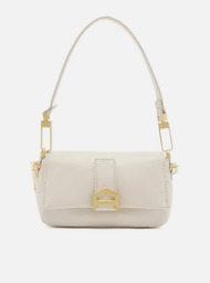 Bolsa Tiracolo Branca Arezzo Couro Gisele Pequena