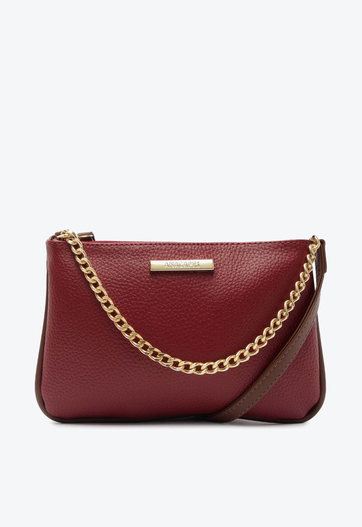Bolsa Tiracolo Média Corrente Vermelha