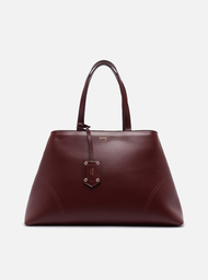 Bolsa Tote Vermelha Grande Costuras Bag Charm