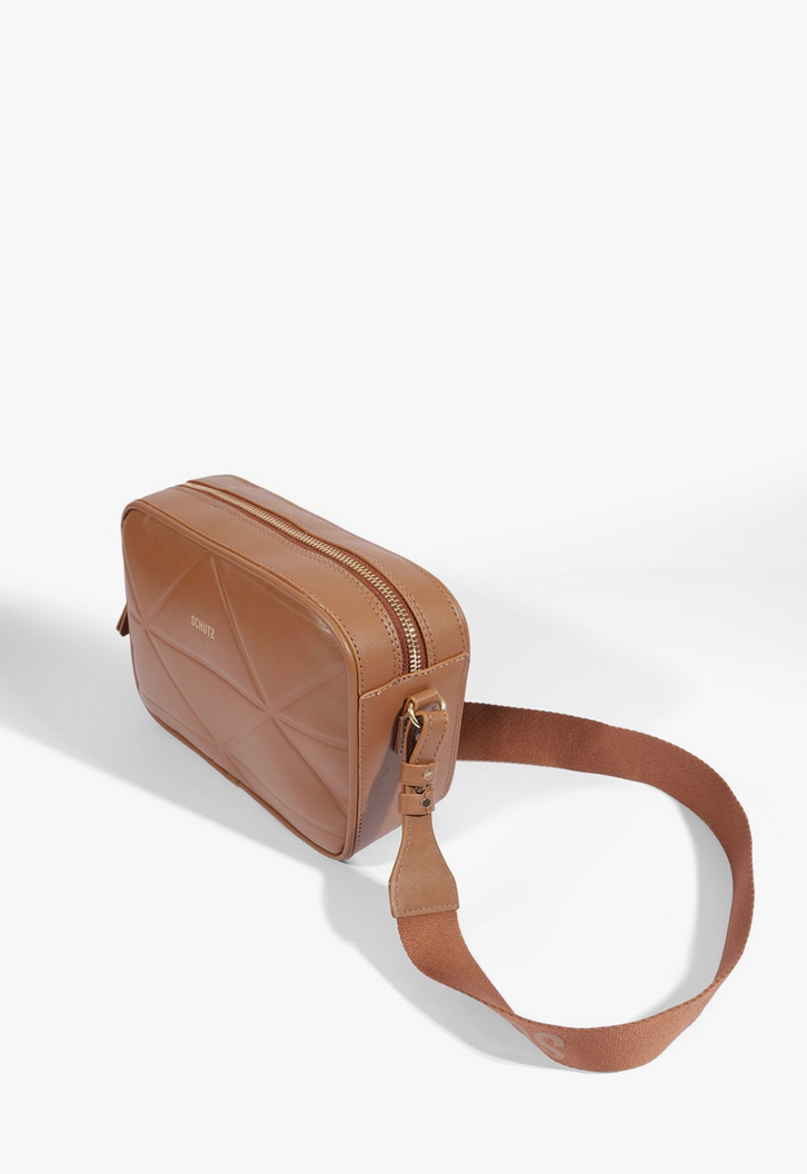 Bolsa Tiracolo Pequena Dobrevin Marrom | ZZ MALL