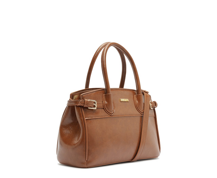 Bolsa Tote Média Detalhe Fivelas Marrom | ZZ MALL