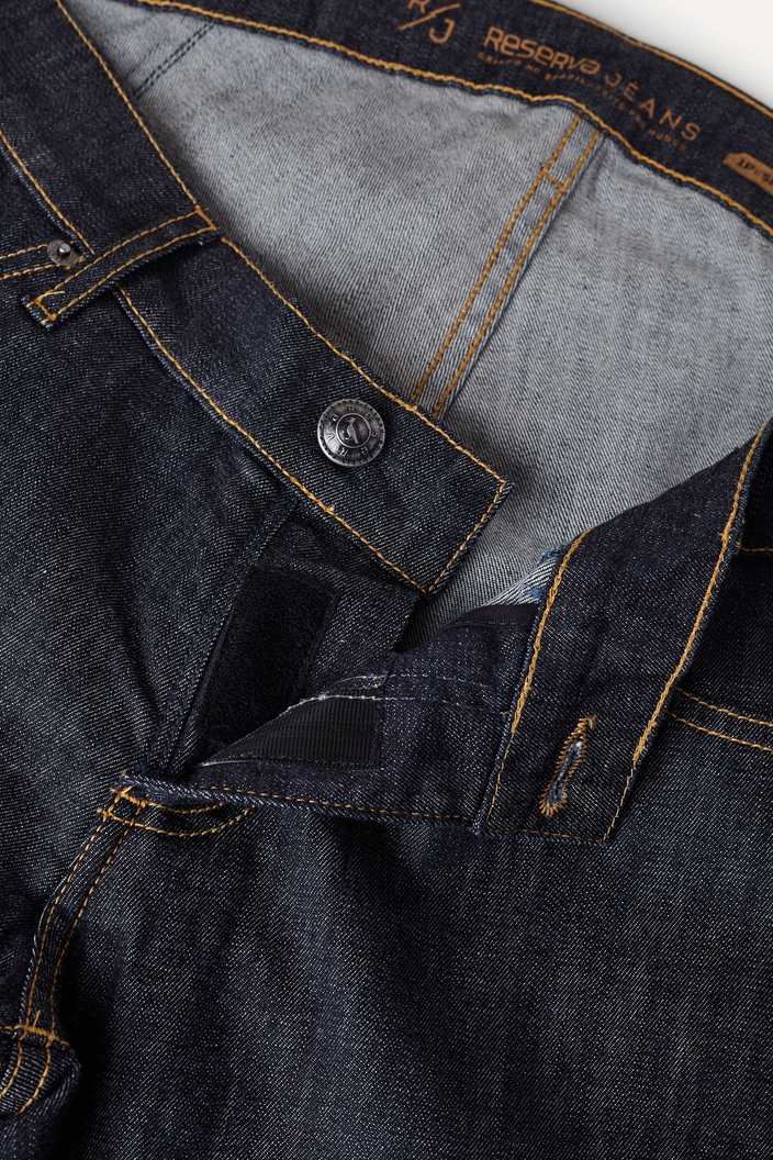CALCA AZUL ESCURO JEANS RETA ADAPTE CADEIRANTE