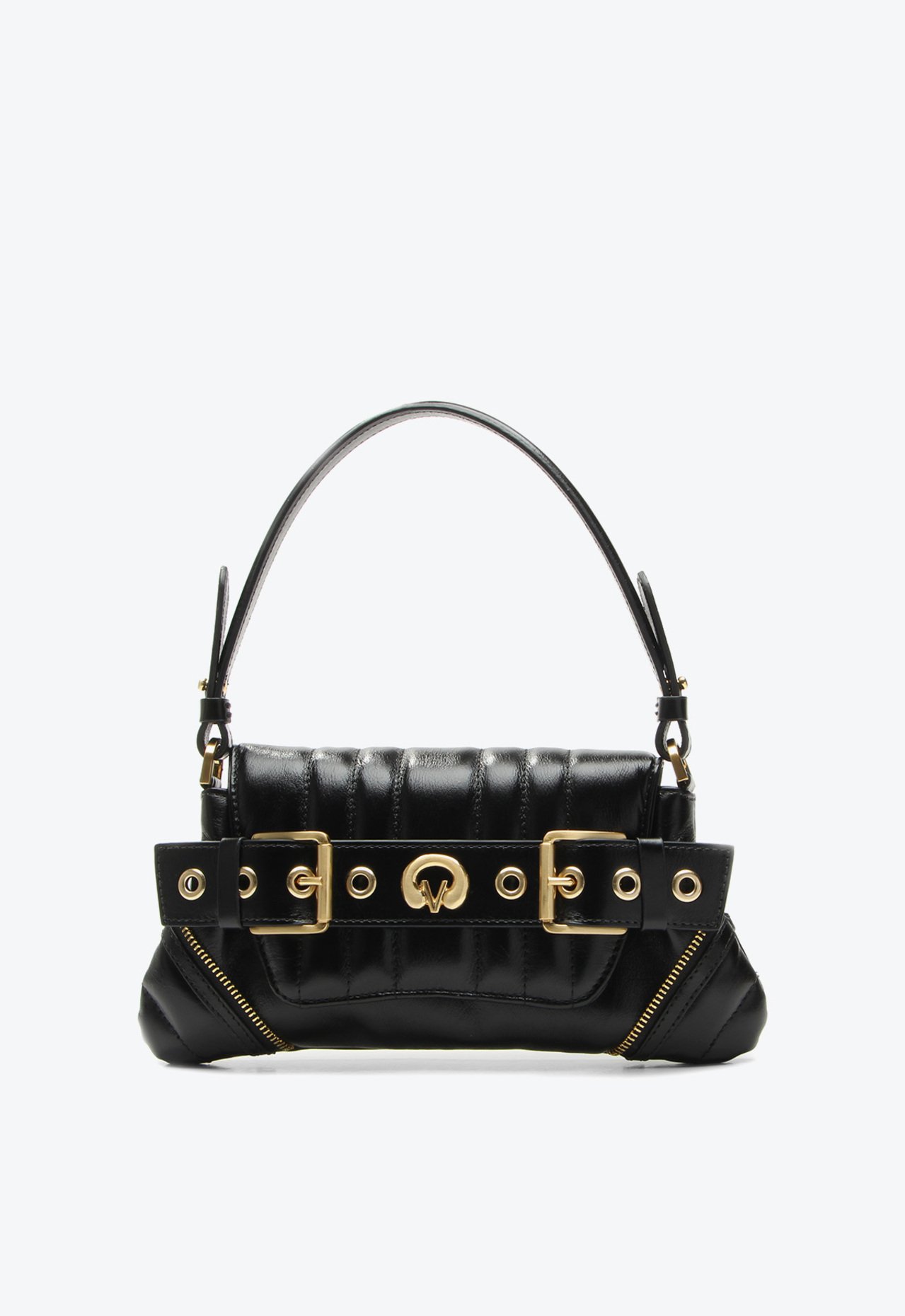 Bolsa Preta Vicenza Shoulder Lien Média | ZZ MALL