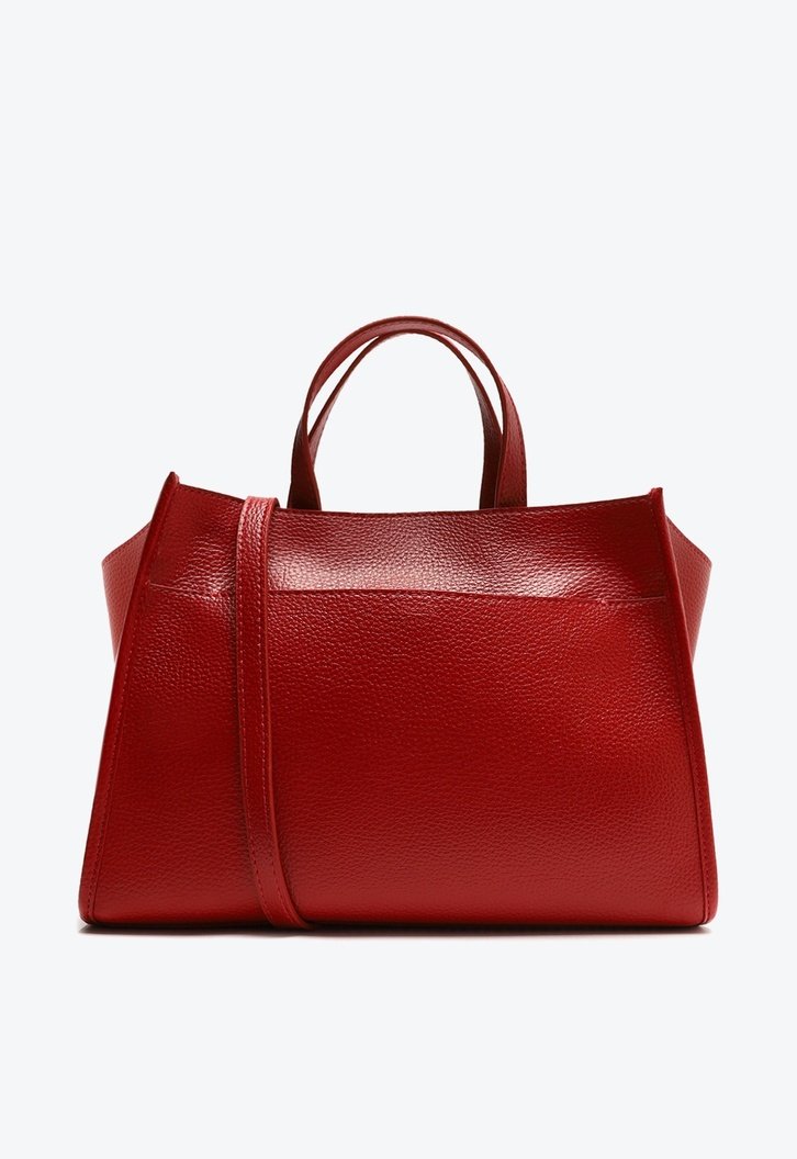 Bolsa Tote Vermelha Grande Logo Perfurado