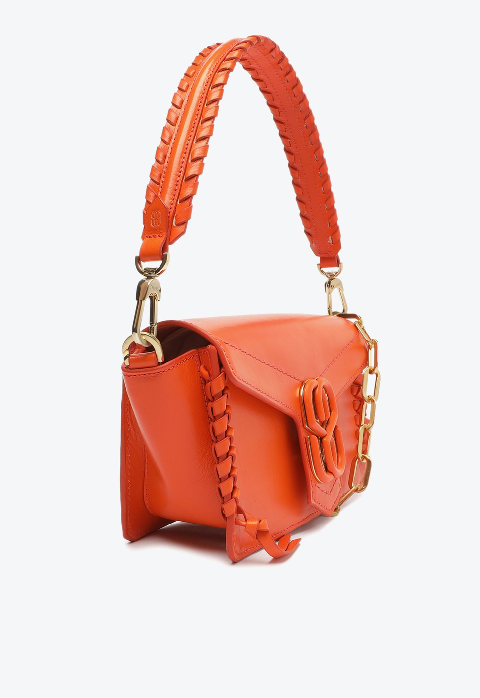 Bolsa Laranja Schutz Shoulder Frame Couro | ZZ MALL