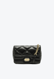 Mini Bag Preta Schutz Shoulder Couro Matelassê