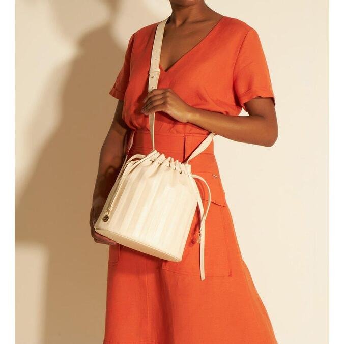 pleated bucket bolsa