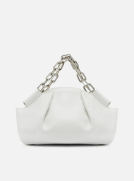 Bolsa Tiracolo Off-white Arezzo Couro Pequena Corrente