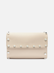 Bolsa Tiracolo Off-white Arezzo Pequena Tachas