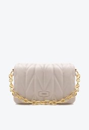 Bolsa Tiracolo Off-white Arezzo Matelassê Pequena