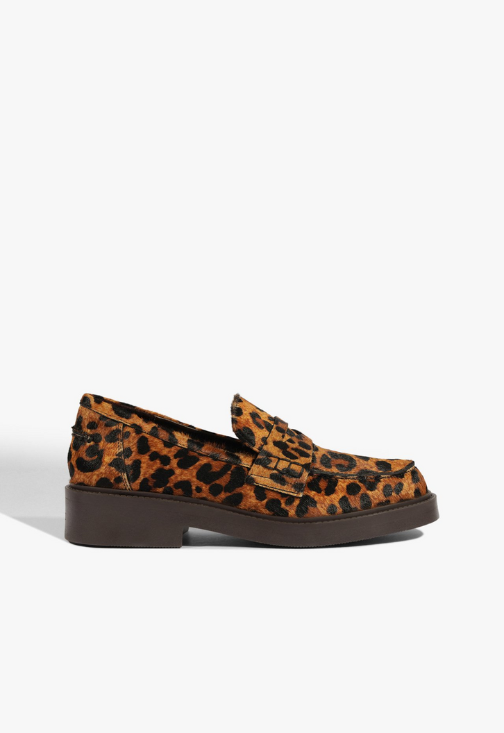 Loafer Dylan Couro Animal Print