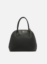 Bolsa Tote Preta Arezzo Couro Média Assinatura