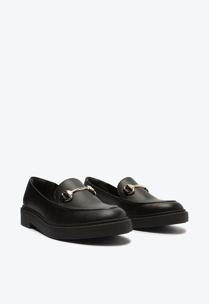 Mocassim Flatform Preto Anacapri Bridão