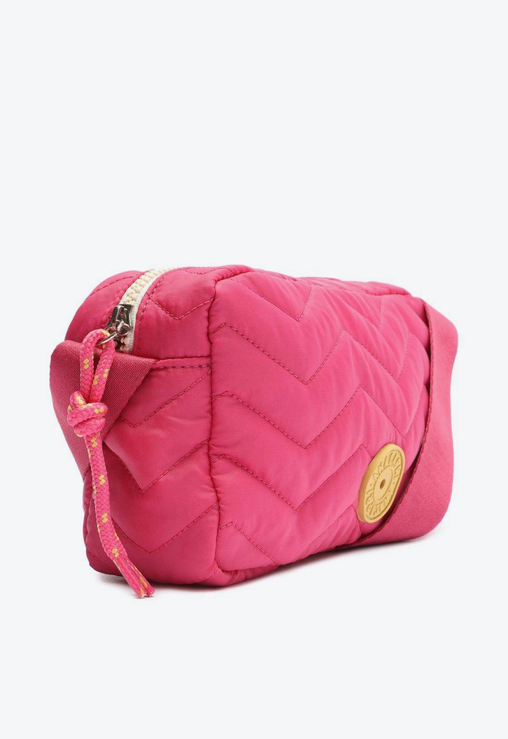 Bolsa Tiracolo Rosa Matelassê Nylon