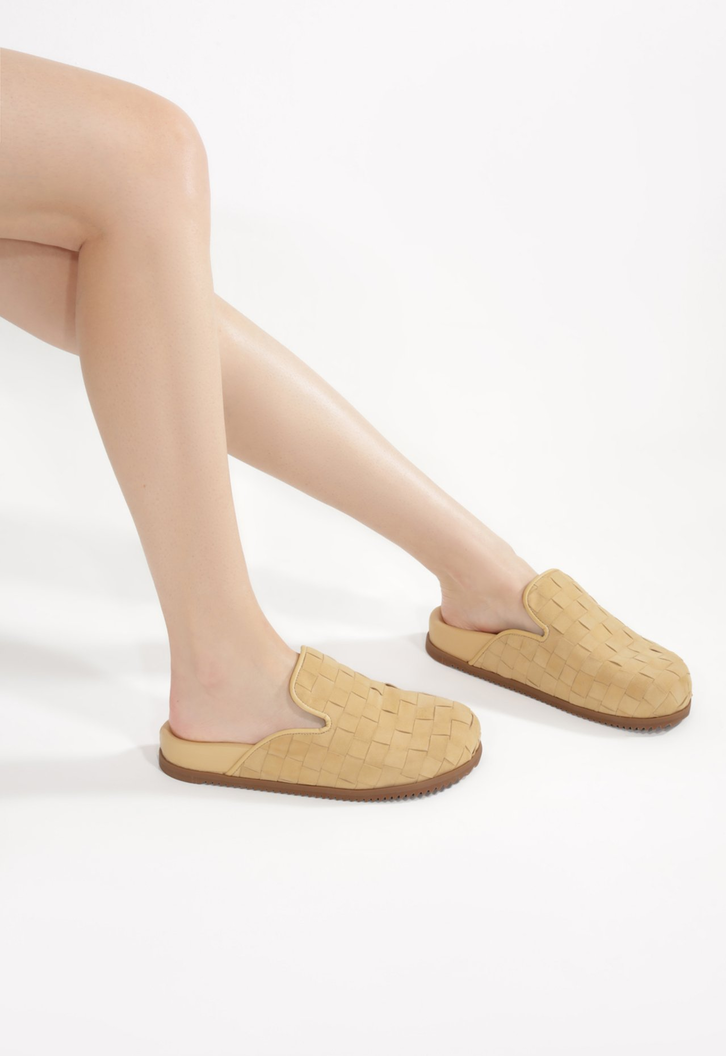 Clog Camurça Bege