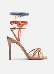 Sandália Marrom Arezzo Salto Fino Custom Anklet