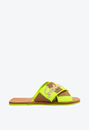 Sandália Rasteira Neon Schutz X
