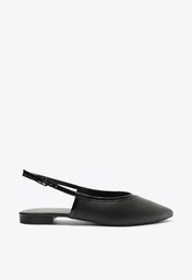 Sapatilha Preta Anacapri Slingback Monocolor
