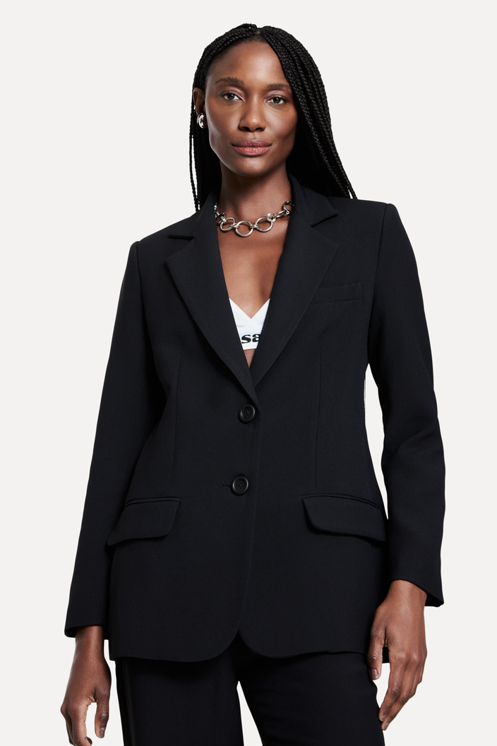 BLAZER PRETO REVERSA CREPE RVS
