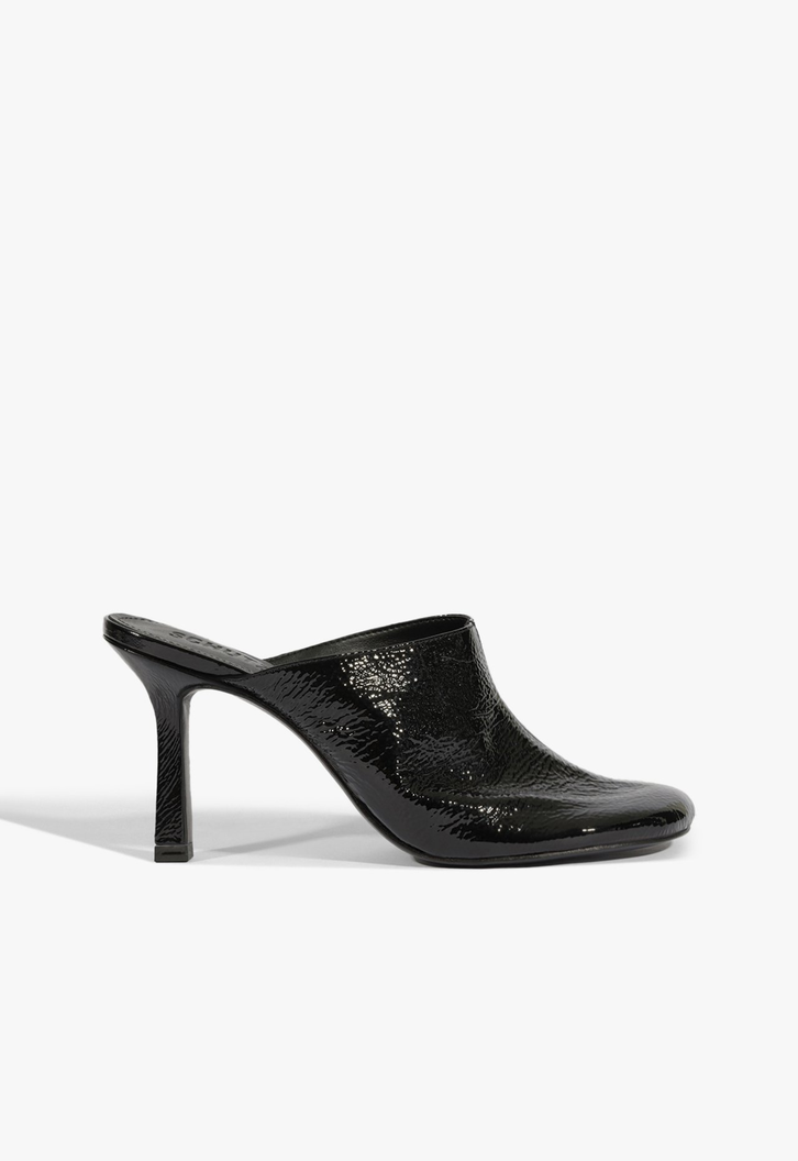 Mule Brielle Couro Preta