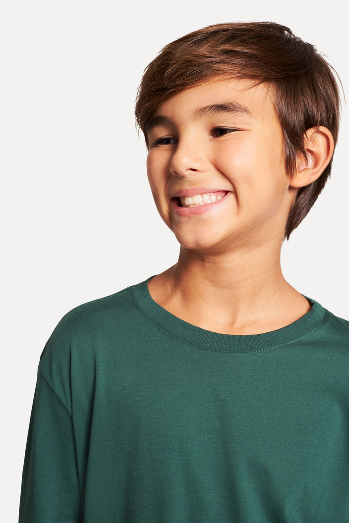 CAMISETA VERDE ESCURO RESERVA MINI PIMA CORES