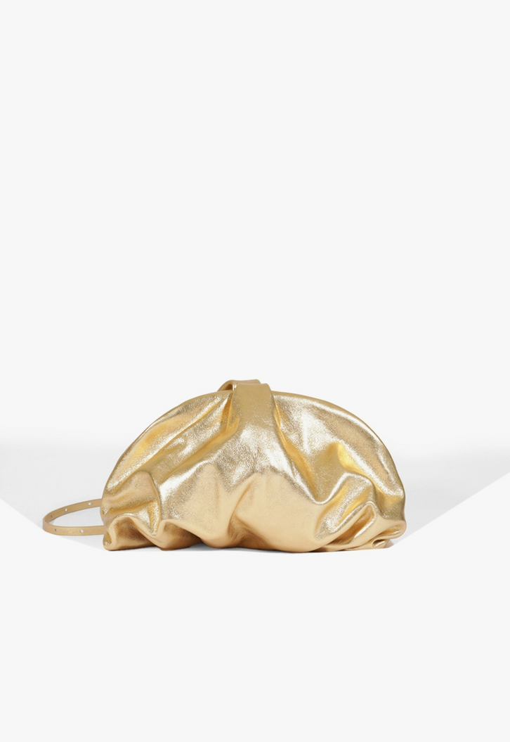 Bolsa Avril Maxi Couro Dourada | ZZ MALL