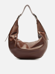 Bolsa Hobo Marrom Arezzo Couro Grande Fivelas