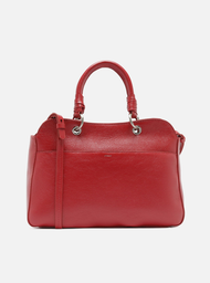 Bolsa Tote Vermelha Arezzo Couro Grande Metal