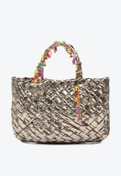 Bolsa Tote Prata Vicenza Anna Grande