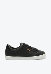 Tênis De Amarrar Preto Anacapri Texturizado