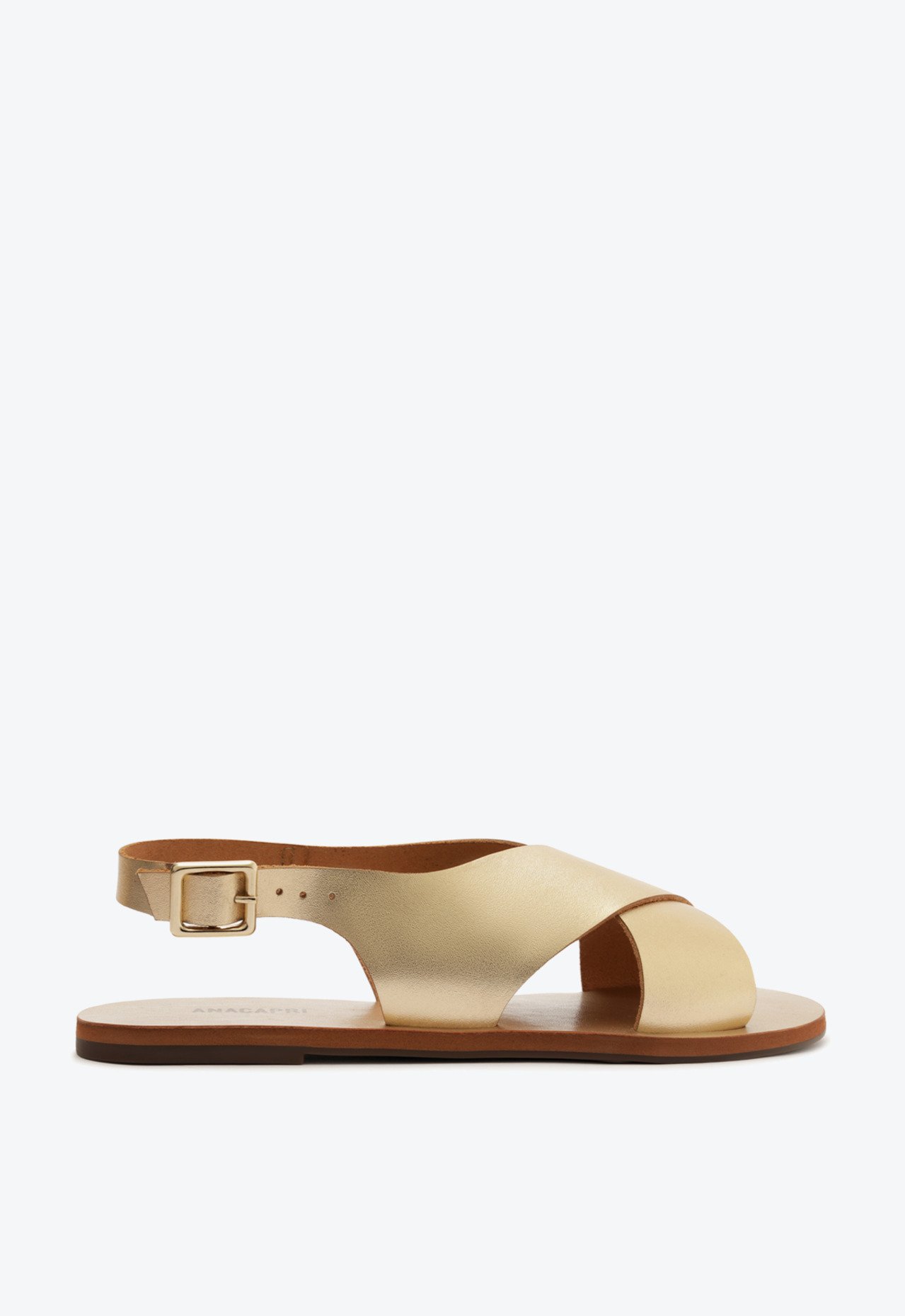 美しい Sandália Dourada Anacapri Monocolor Tiras Cruzadas | ZZ MALL アクセサリー