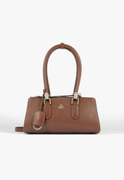 Bolsa Mini Tote Lauren Couro Marrom