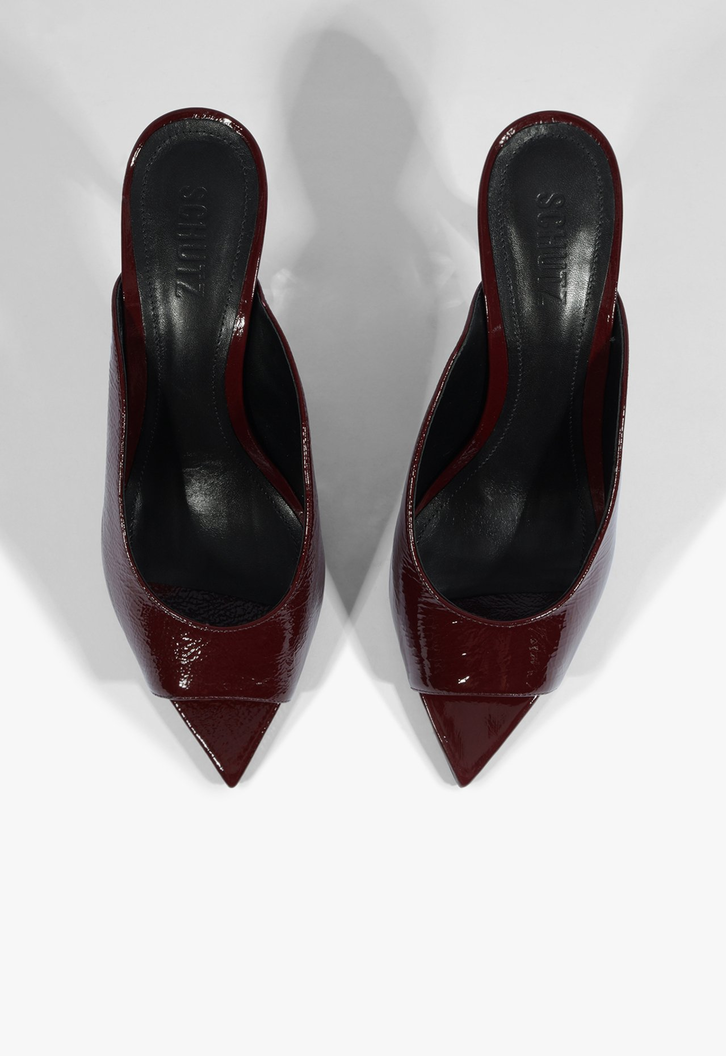 Mule Fierce Couro Vinho