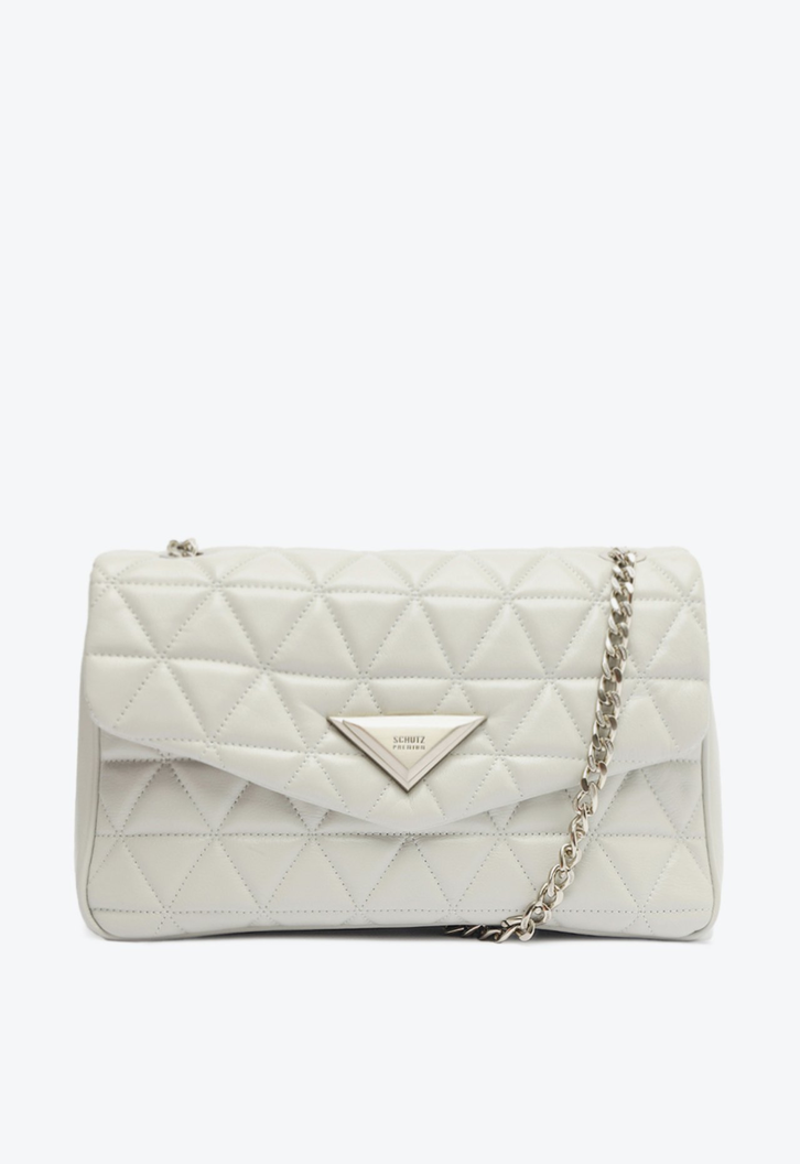 Bolsa Cinza Schutz 944 Grande Couro | ZZ MALL