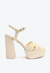 Sandália Off-White Arezzo Croco Meia Pata Miranda