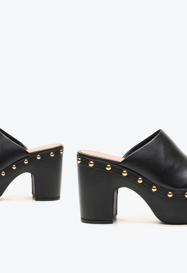 Mule Preta Vicenza Clog