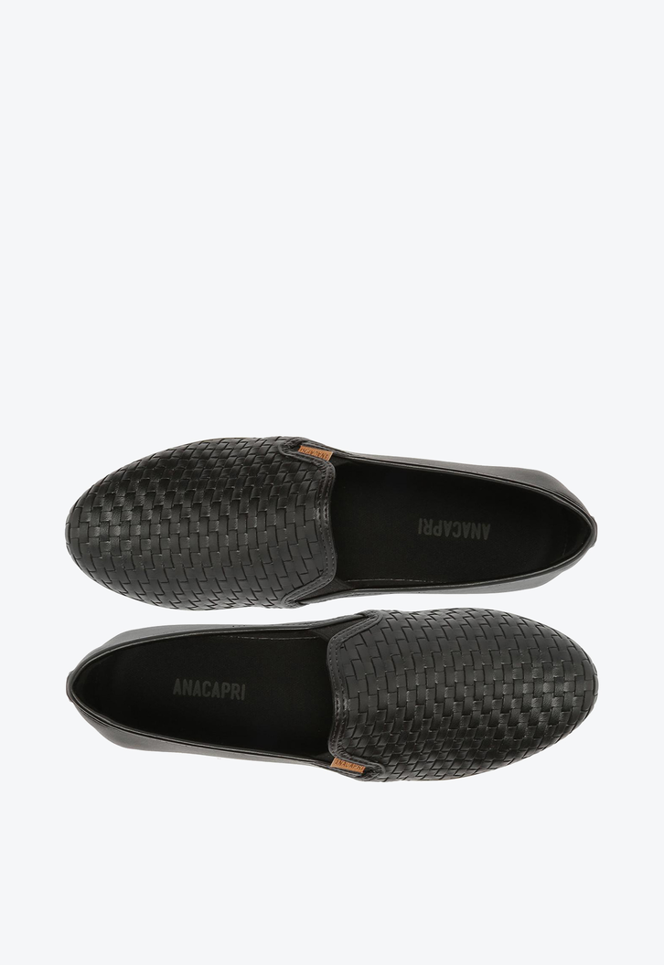 Tênis Slip On Preto Anacapri Tressê