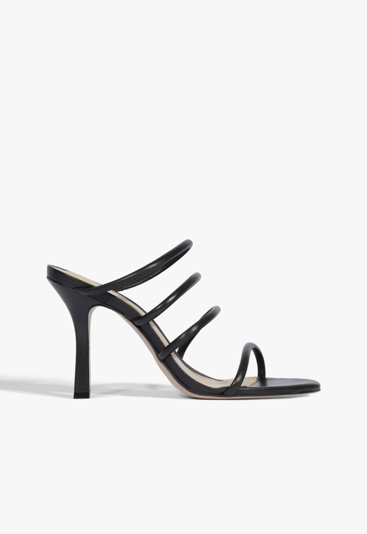 Sandália Schutz Mule Tiras Preta Sandália Schutz Mule Tiras Preta