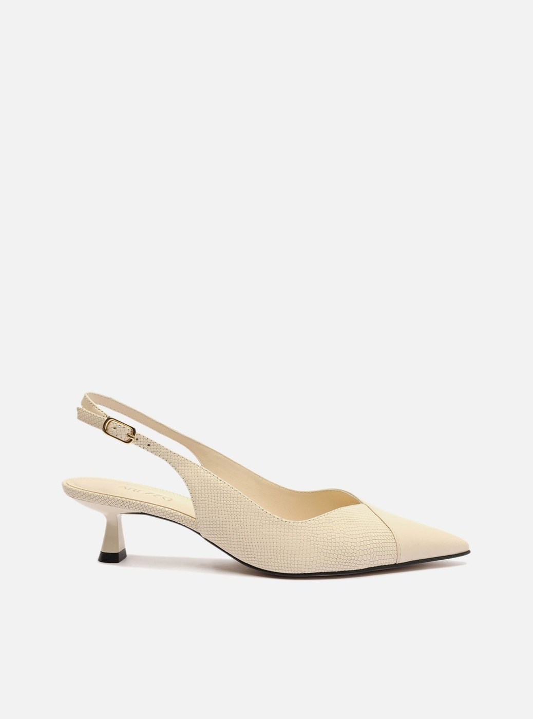 最大15%OFFクーポン Scarpin Off-white Arezzo Snake Salto Taça Slingback | ZZ MALL ジェルネイル・ネイルシール