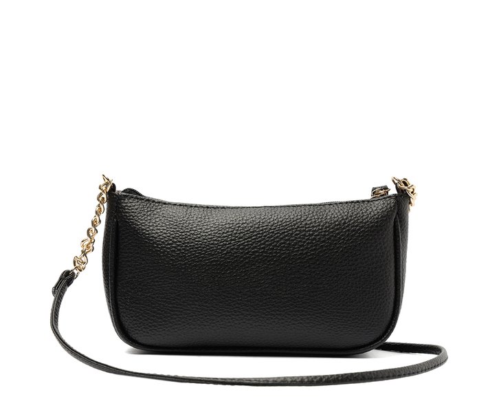 Bolsa Tiracolo Média Snake Preta